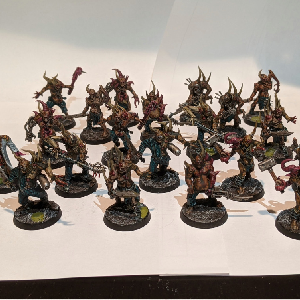 A photo of a group shot of all of the pox walkers from the front.